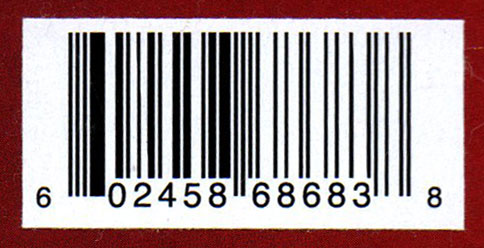 Code barre (étiquette collé sur l'emballage plastique)