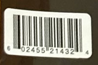 Code barre spécifique pour Série vinyle jaune fixé sur l'emballage par dessus le code barre série
