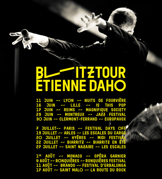 Etienne Daho - Tournée 2018 Blitztour
