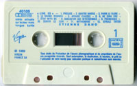 Cassette face "1"